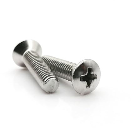 5/10pcs M6 M8 Length 8-50mm 304 Stainless Steel Cross Raised Countersunk Head Half Oval Bolt Screw(8mm,10pcs M6)