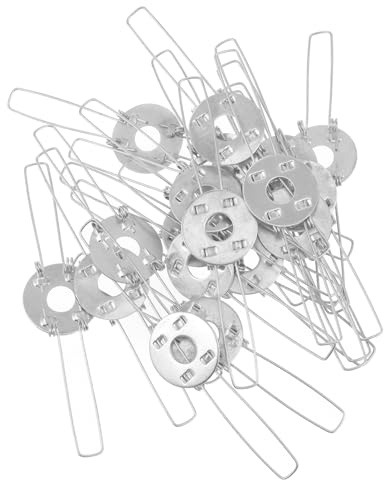 HOMSFOU 20 Piezas Clips De Resorte Para Pantallas De Lámparas Hebillas De Fijación Para Accesorios De Iluminación Diy Soporte Seguro Para Lámparas De Techo Araña Y De Mesa