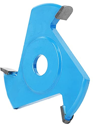 Aolidsive Paleta Triangular de Amoladora Angular, Herramienta para Tallar Madera de Acero de Tungsteno, Disco de 3 Dientes para Fresado de Mesa de Centro y Bandeja de Madera
