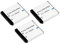 High Capacity - 3 x Rechargeable Battery for Kodak EasyShare M320, M340, M341, M753, M763, M853, M863, M893 IS, M1063, M1073 IS, MD41, MD853, MD863, MD1063, MX1063, V550, V570, V610 and V705 Digital Camera