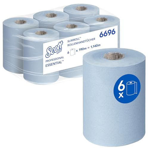 Scott Essential Toallas de Mano 6636, Toallas de Mano Intercaladas, Tecnología Absorbente, 12 Paquetes x 220 toallas (2.640 total)