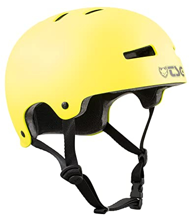 TSG Evolution Helm Bowl Skate/Roller/Scooter/BMX/Dirt/Pumptrack/MTB/E-Bike, gelb, L/XL (57-59cm)