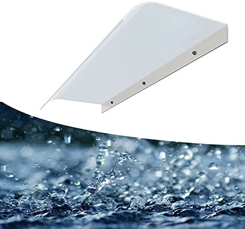 Auvent De Porte D'entrée Latérale De Terrasse Marquise Solaire Hauvent Toit Abri Protection Contre La Pluie Size : W: 80cm/100cm/120cm L:40cm/50cm (Color : Matte, Size : 40x100cm)