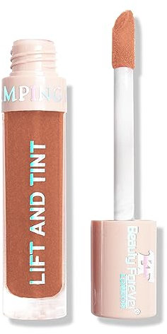 Beauty Forever Lift and Tint Plumping Lip Gloss with Fruity Flavours and Vitamin E, Lip Plumper Lip Gloss, 6ml (06 Shimmery Chocolate)