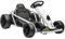 HOMCOM 24V Electric Go Kart for Kids, Ride-On Racing Go Kart with Slow Start, Music, Horn Honking and Safety Belt, for 8-12 Years Old, White
