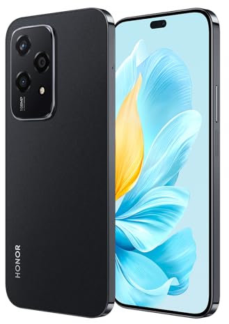 HONOR 200 Lite Smartphone 5G 8GB+256GB, AMOLED 6,7, Cámara Triple de 108MP, MediaTek Dimensity 6080(6nm), 4500mAh, Double SIM, NFC, Android 14, Negro