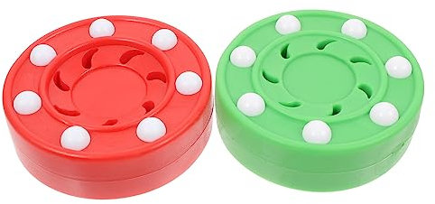 MOTHNUR 2St Tintenroller Rollhockey Eishockey-Übungspuck Hockeyball Straßenpuck Roller-Puck-Straßenhockey String Hockey Eishockey puk professionelle Hockeybälle Spiel Hockey-Puck pp