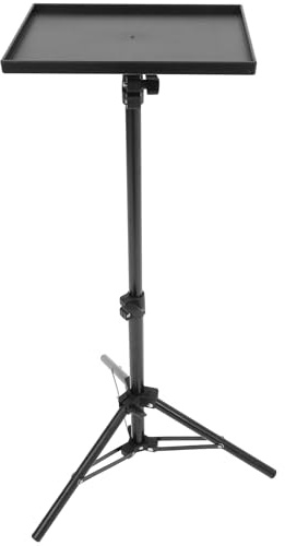 SEWACC Projector Tripod Stand, 43. 23 Inch Height Adjustable Laptop Tripod Stand with Tray for Home Office Stage Or Studio Use