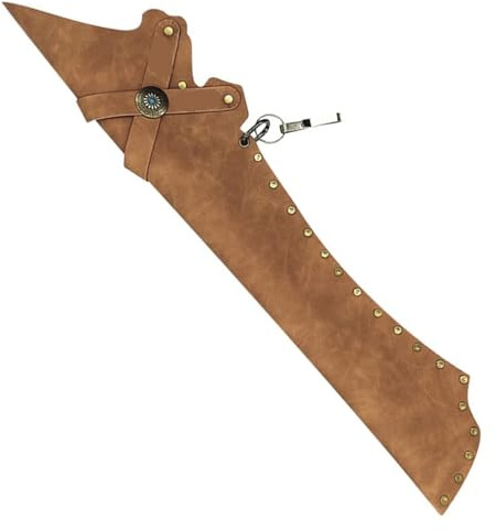 AYWTIUN Faretra in Vita Borsa compatta for frecce da Cintura for Adulti, for faretra tiro con L'Arco, Contiene 12(Brown)