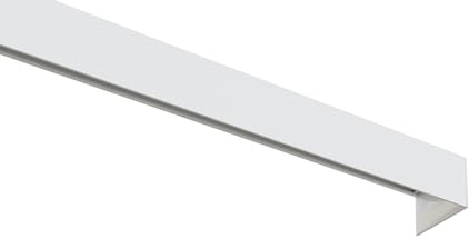 Tilldekor Gardinenschiene, Vorhangschiene, Deckenschiene, vorgebohrte Objektschiene aus Aluminium mit Blende, 2-läufig, weiß 230cm