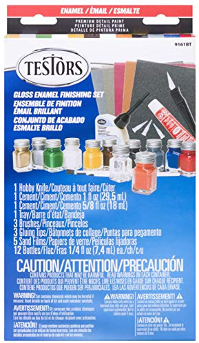 Testors Gloss Finish Enamel Paint Set, Model Number: 9161