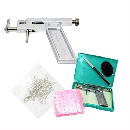 Pistola profesional de perforaci¨®n corporal, con 98 pendientes, para mujer y hombre