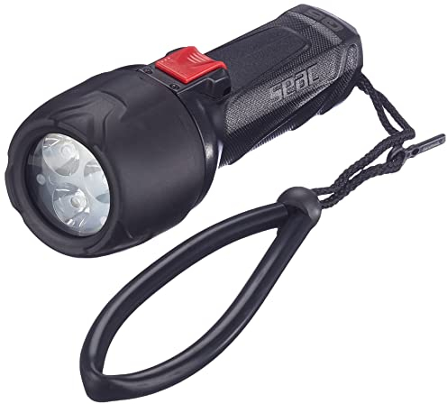 Seac Q5, Tauchlampe, leicht, leistungsstark, 3 LED, 700 Lumen, Technopolymer-Kunststoffgehäuse