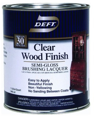 Clear Wood Finish Lacquer 1qt - Semi Gloss (Pack Of 4)