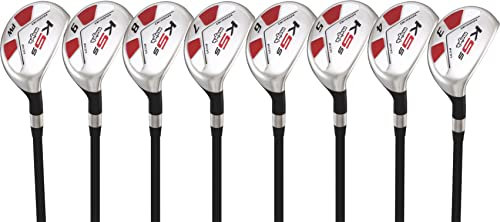 Tall Senior Golf Hybrids Big + 2,5 cm länger als Standardlänge (plus 2,5 cm länger), komplettes Set, bestehend aus: #3, 4, 5, 6, 7, 8, 9, Pw Senior Flex Rechtshänder, New Utility A Flex Cl