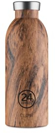 24 Bottles Clima Bottle Isolierflasche aus lebensmittelechtem Edelstahl in der Farbe Wood Sequoia, 500ml