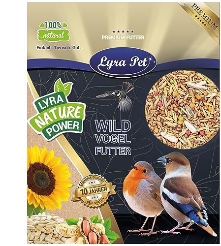 Lyra Pet® | 10 kg Streufutter | Wildvogelfutter Ganzjährig | Mischfutter aus Getreide & Samen | Ideal für Vogelhäuser & Futterspender | Abwechslungsreiches & fetthaltiges Vogelfutter für Wildvögel