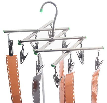 Mörkrumsfilm negativ torkning hängande rack ram vikbar hängare vindtät 10 klämmor för 35 mm 120 x 5 tum film