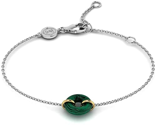 Armband mit malachitgrünem Stein 2968MA