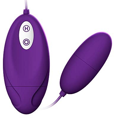 Vibrating Love Egg Waterproof 12+1Mode Powerful Quiet Soft Silicone Bullet Vibrator Remote Control Adult Sex Toy for Women and Couple (Purple)