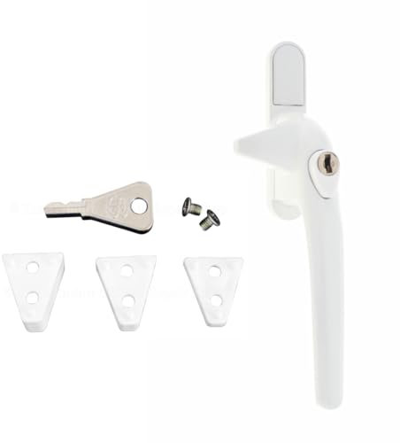 Genius® Cockspur Window Handle 9mm to 21mm White - Right Hand