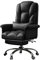 MNBVH Ergonomischer Chefbürostuhl Mit Fußstütze, Drehbarer, Anhebbarer Boss-Stuhl Aus Pu-Leder, Um 360° Drehbare Rollen, Einfache Montage(Color:B)