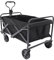 Gartenwagen Bollerwagen Faltbar Klappbar Transportkarre Handwagen mit 4 Rollen, Verstellbarer Handgriff, Gerätewagen Strandwagen für Alle Gelände Einkaufen Draussen Camping, 80kg Belastbarkeit