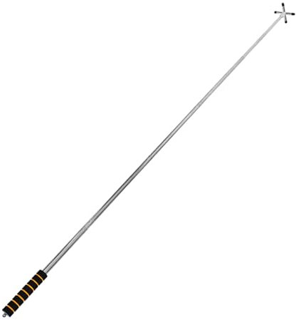 KITANDOVE Snooker Brückenkopf Aus Edelstahl Tragbarer Billiard- Für Queue Rutschfest Und Einfach Zu Bedienen Für Poolhallen Und Billardtische Orangefarbener Griff Vielseitig Einsetzbar