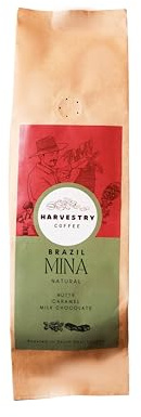 Harvestry Coffee, Ground for Moka Pot, Espresso, Turkish Coffee, Specialty, Single Origin, Fairtrade, Premium (Fine Grind) (250g, Mina)