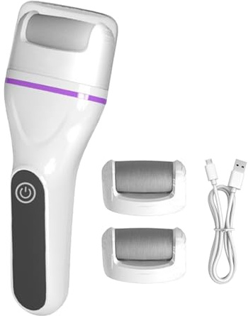 Strumento per la rimozione dei calli e della pelle dura, 18 cm, dispositivo elettrico per pedicure delicato ma potente, raschietto portatile per la cura dei piedi a casa, spa e viaggi, per uomini e