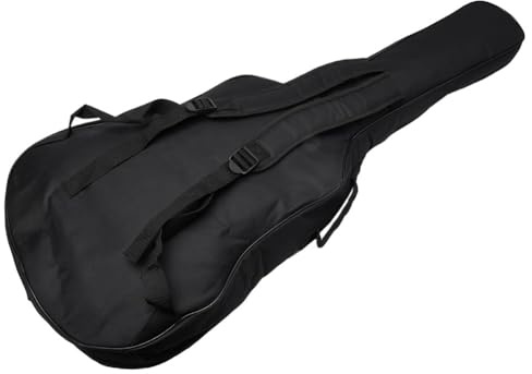 Guitar Holder Bag Waterproof Padded Design for Safe Transport of Acoustic Instruments (Black)