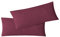 EXKLUSIV HEIMTEXTIL Jersey Kissenbezug Hülle 2 Sparpack Set mit Reißverschluss hochwertige Qualität 40 x 80 cm Bordeaux