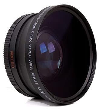 67mm 0.45x 0.43X Super Wide Angle Lens& Macro Conversion Lens 82mm Front Thread