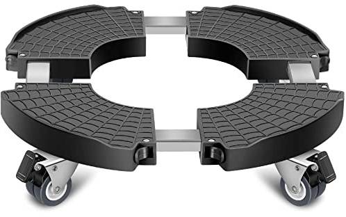 sanyi Plant Caddy with Wheels Heavy Duty, 15-21 Adjustable Plant Stand with Wheels, Large Plant Dolly Cart for Vertical Garden Tower, Vertical Planters, Patio Umbrella Base, Plant Pots, Trash Can