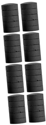 HEMOTON 4 Set Tavolette di Carbone Campeggio Carbone per Stufa All'aperto Carbone Multifunzionale Carbone del Bricchetti di Carbone di Legno Nero 10 Pezzi * 4