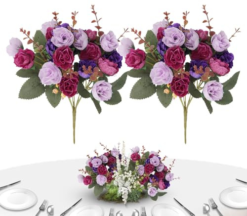 Konstgjorda blommor – bröllopsbukett | Konstblommor för | för inomhus vardagsrum sovrum bord skrivbord bondgård bröllop spisel