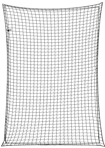 Generico Rete per Rimorchio con Corda Elastica Nero 3,5x2,5 m in PP,Reti di carico per Veicoli a Motore