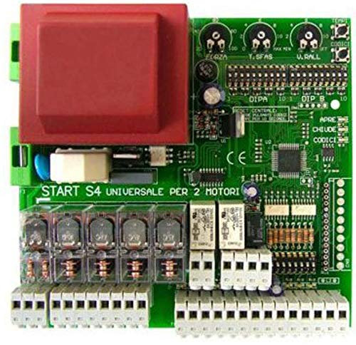 Technosystem - Centrale de commande universelle pour portails à 1/2 battants portes de toutes marques (Came, Faac, Fadini, etc), gère 2 moteurs à 220 V CA,