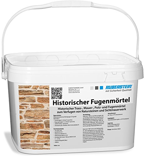 Ruberstein® Historischer Fugenmörtel natur im 10 kg Eimer