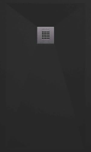 Plato de Ducha Antideslizante de Resina, Antibacteriano y Resistente a Agentes Químicos de Limpieza, Resistente a Altos Cambios de Temperatura, Antirayado (70 x 100)