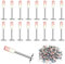 400 Stück Nägel für Betonwände, Nagelpistole Stahlnägel für Stahl & Beton, Bolzenschussgerät Betonnägel, Nail Gun Nägel, Dachpappennägel, für Betonwände, Dachpappennägel Und Betondecken-Kabelkanäle