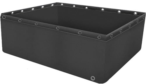 Estanque plegable de PVC con válvula de drenaje, piscina de cultivo acuático para peces koi y tortugas, estanque de jardín de plástico para uso en el patio trasero