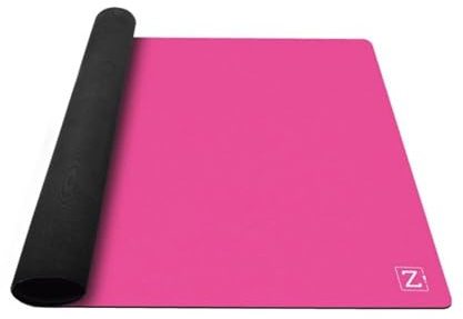 ZACATRUS Mini Tapis en Néoprène Rose, 90 cm x 60 cm, Tapis de Jeu de Table, Antidérapant, Tapis de Cartes, Enroulable
