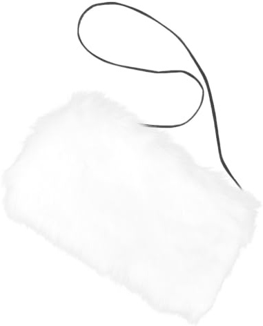 Faux Fur Hand Muffs Winter Hand Warmer for Women White