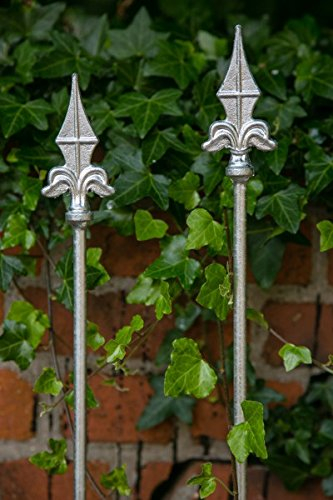 KUHEIGA 2er Set Rankstab, Rankhilfe, Rankstange, Zink, 170cm