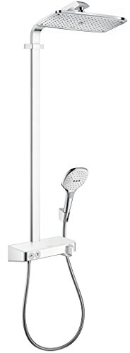 hansgrohe Raindance Select E 360 Duschsystem, 3 Strahlarten, Weiß/Chrom,
