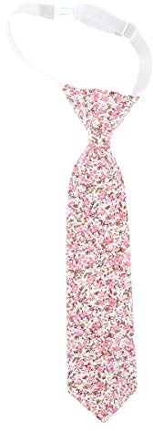 Corbata y pajarita para hombre y niño, bolsa de traje y gemelos, diseño de flores de color rosa envejecido, boda campestre, flores florecientes, Corbata para niños, Talla única