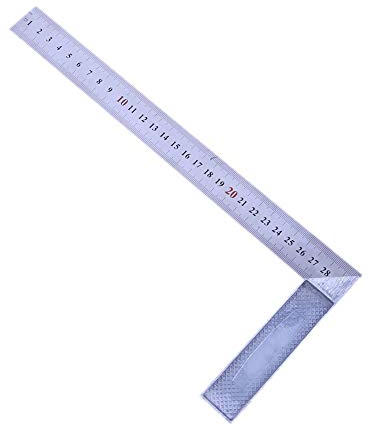 30 cm Metallstahl Ingenieure Anschlagwinkel Set Holz Messwerkzeug rechtwinklig 90 Grad Lineal kostengünstig und