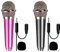 MUEEAD 2-Piece Mini Microphones, Portable Wired Karaoke & Singing Microphones for Mobile Phones & Laptops