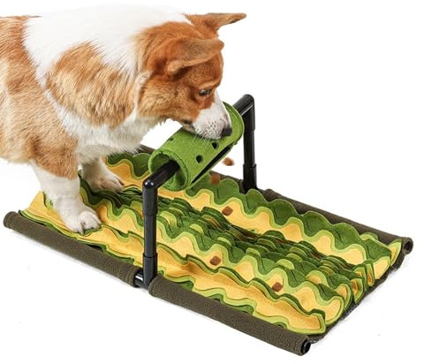 Lnhgh Tappeto annusare per cani,Tappeto sniffante per cani | Tappetino di alimentazione lento in poliestere splicabile | Giocattoli di allenamento morbidi staccabili multifunzionali, Forniture